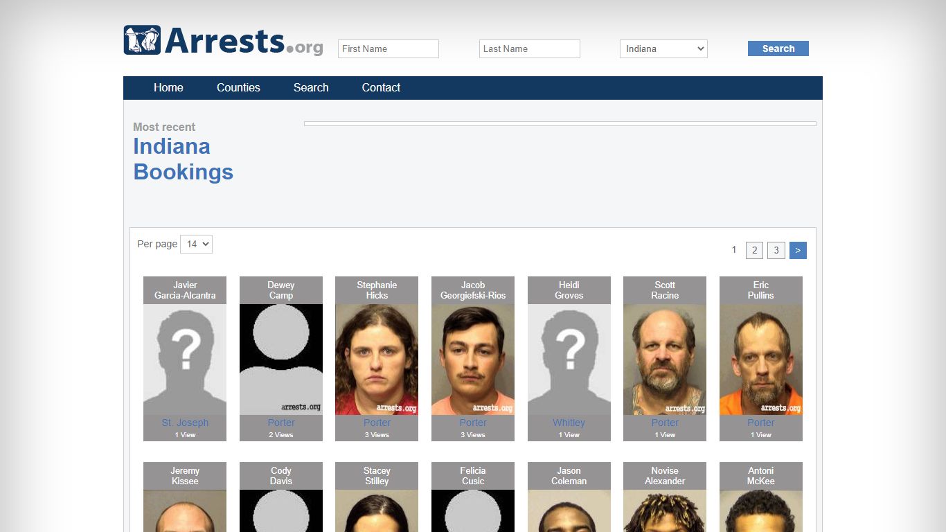 Indiana Arrests and Inmate Search